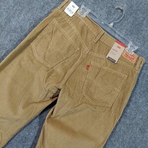 Levis Low Pro Corduroy Pants Mens 31x30 Brown Straight Leg Relaxed Fit‎ New